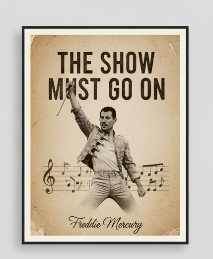 Freddy Mercury Poster (A3)